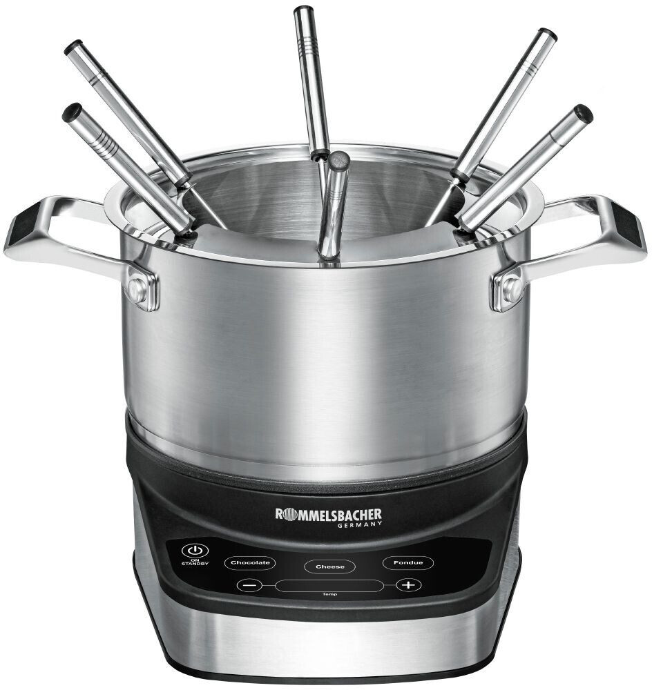 فوندو ساز روملزباخر آلمان Rommelsbacher F1200 Fondue-Set - توان 1200 وات با کاسه استیل ضد زنگ